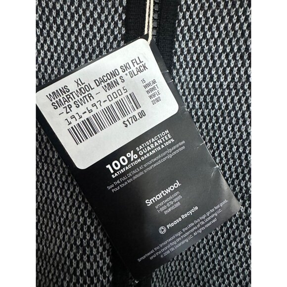 Smartwool Women's XL Dacono Ski Full Zip Sweater NEW Outdoor Skiing Winter - Picture 5 of 8